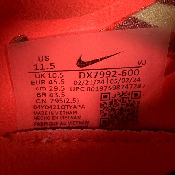 Nike ZoomX Dragonfly XC Men's 11.5 Cross Country with Spikes/ Bag DX7992-600 - Picture 9 of 9